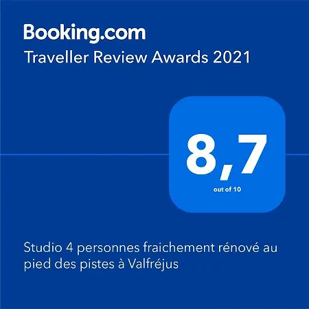 Studio 4 Personnes Fraichement Renove Au Pied Des Pistes A Valfrejus Exterior foto